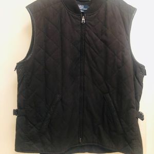 Ralph Lauren vest with leather trim